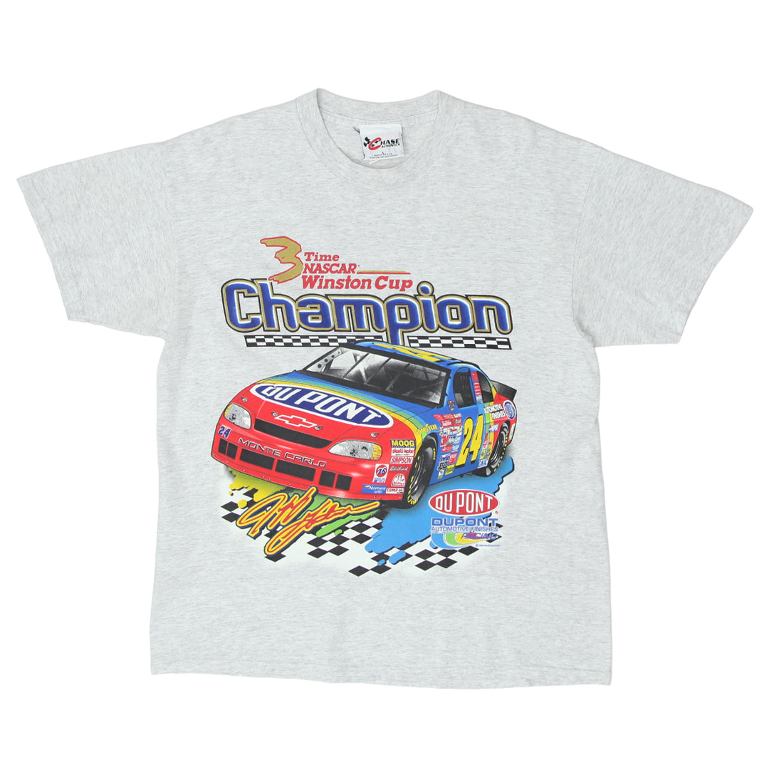 1998 Vintage Jeff Gordon 3 Time Nascar Winston Cup Champion T-Shirt Made In USA L