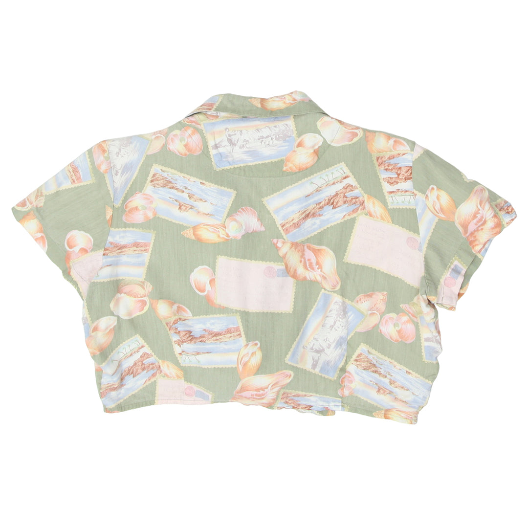 Ladies Havana Jack's Café Hawaiian Crop Top