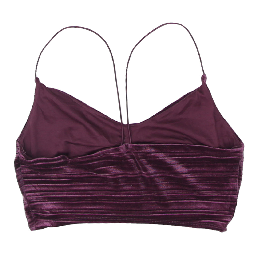 Ladies Wild Fable Velvet Crop Top