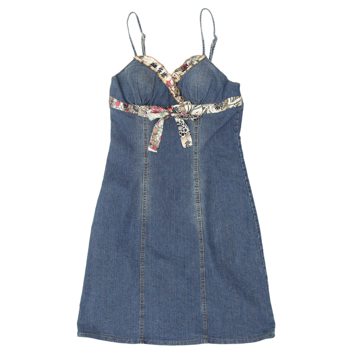 Y2K Ladies Strappy Denim Dress