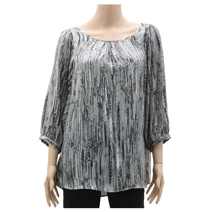 Ladies Anne Klein Printed Batwing Top