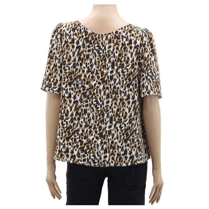 Ladies Banana Republic Animal Print Top