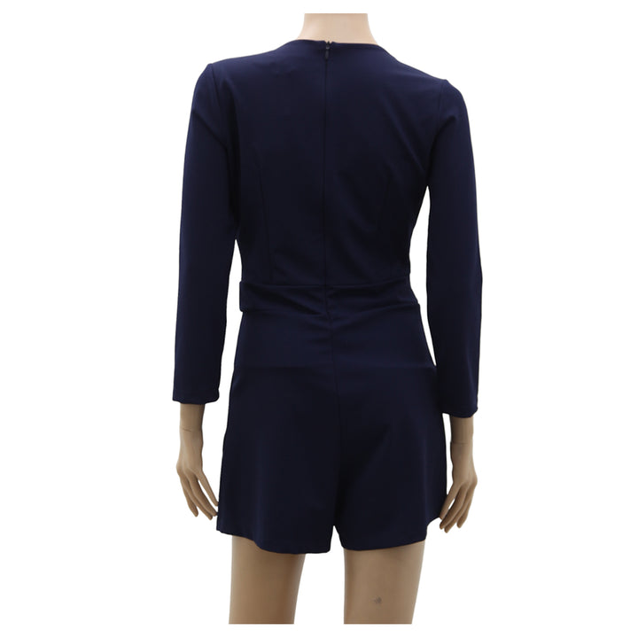 Ladies Rinascimento Long Sleeve Overlap Neck Rompers