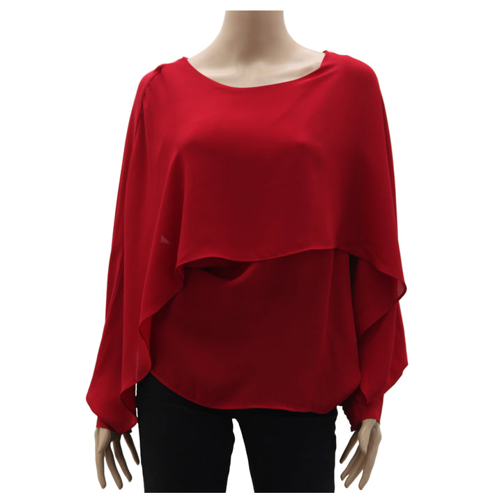 Ladies DKNY Long Sleeve Red Top