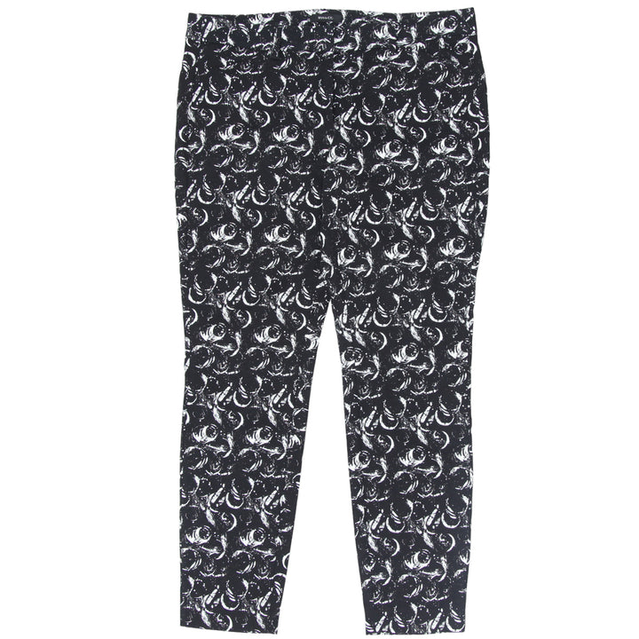 Ladies RW&CO. Black Printed Ankle Pants