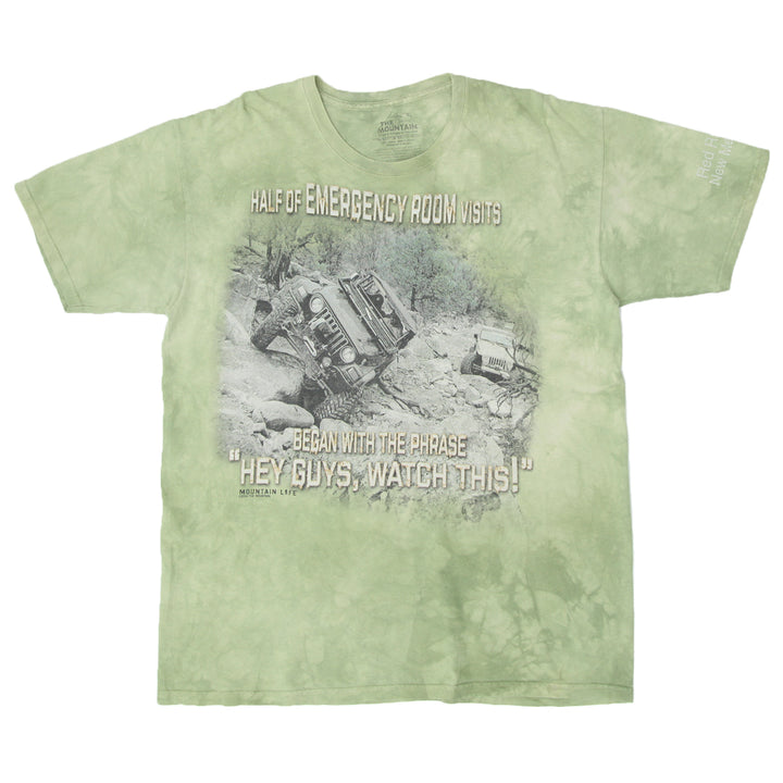 Mens The Mountain Mountain Life Off Road Tie Dye T-Shirt