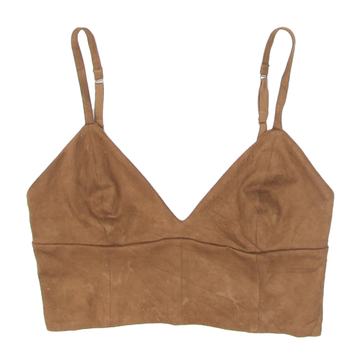 Ladies Talula Suede Strappy Crop Top