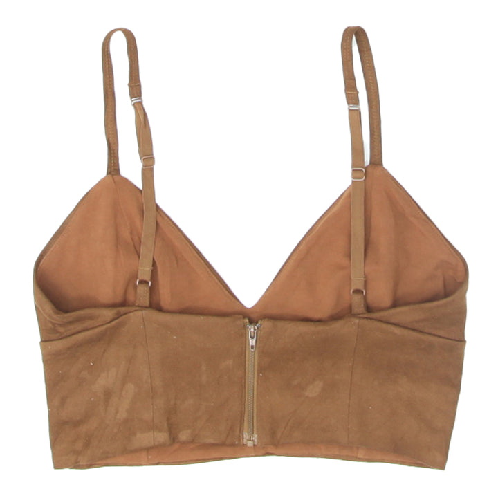 Ladies Talula Suede Strappy Crop Top