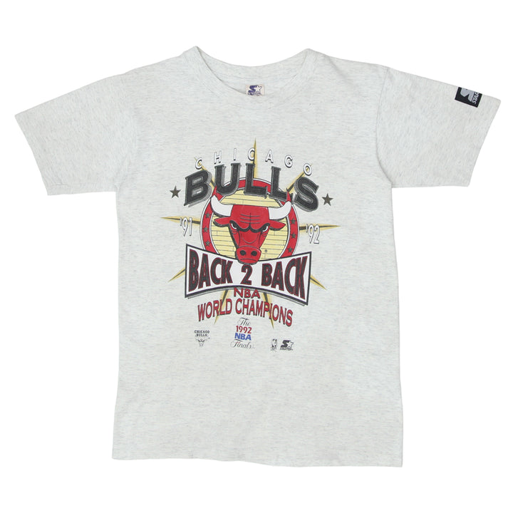 '91-'92 Vintage Chicago Bulls NBA World Champions T-Shirt Single Stitch Starter M