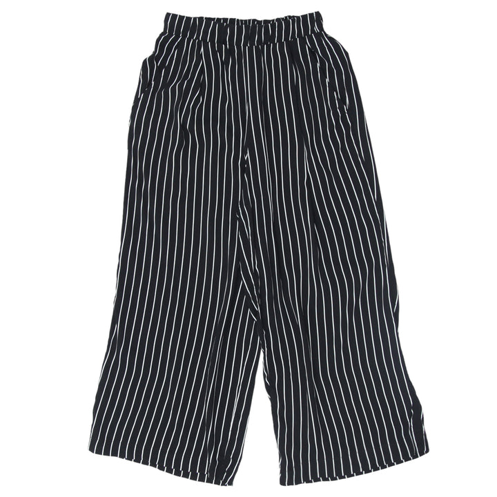Ladies Forever21 Black & White Stripe Culottes Pants