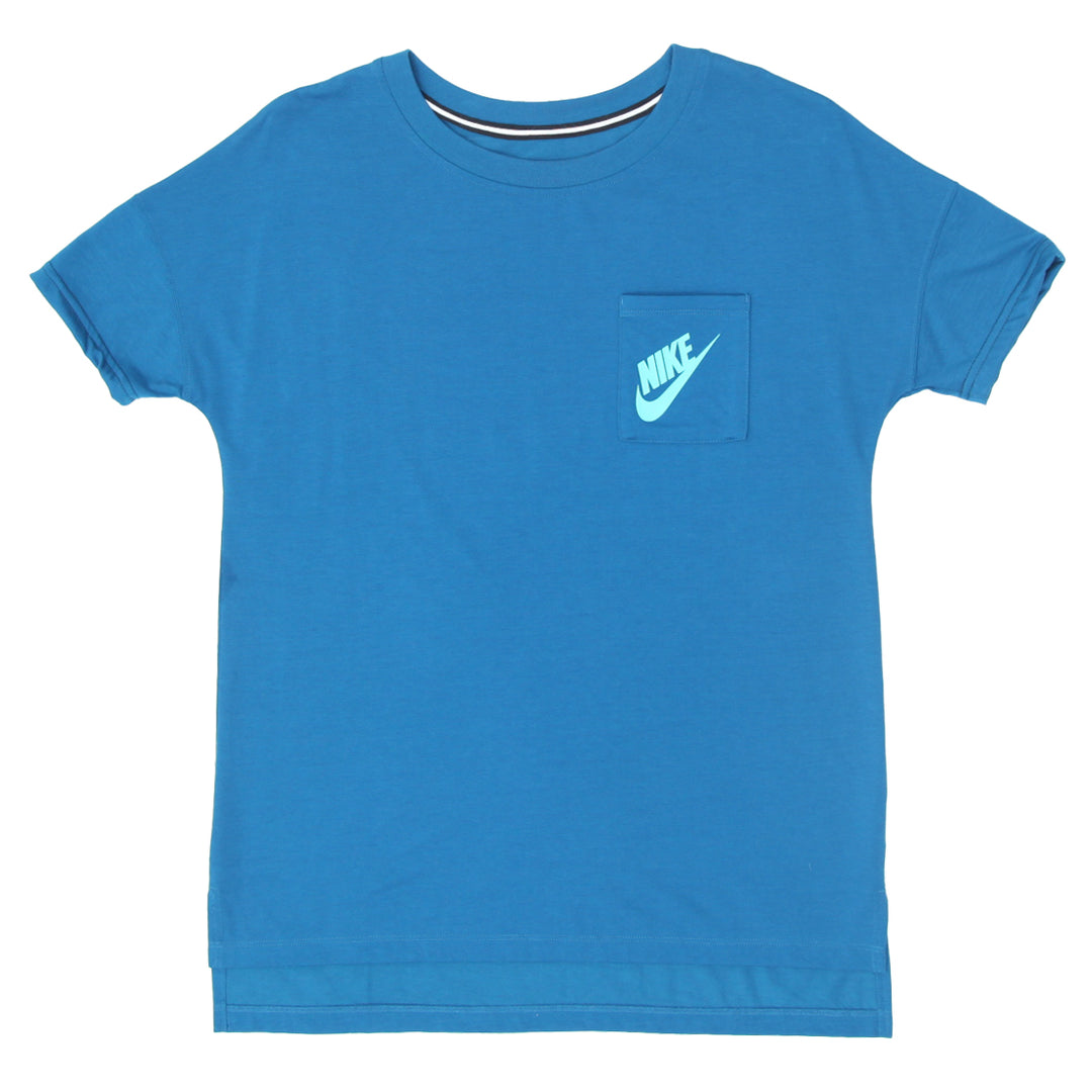 Ladies Nike Spell Out Pocket T-Shirt