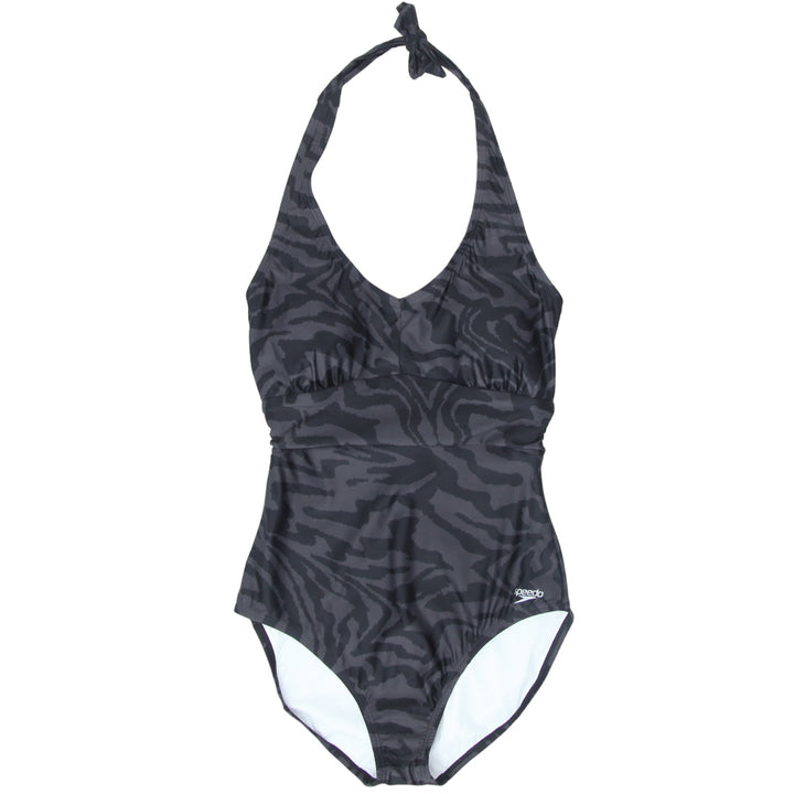 Ladies Speedo Padded Halter One Piece Swimsuit