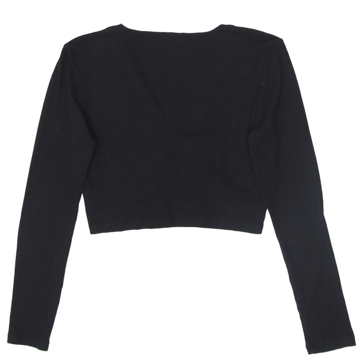 Ladies Long Sleeve Crop Top