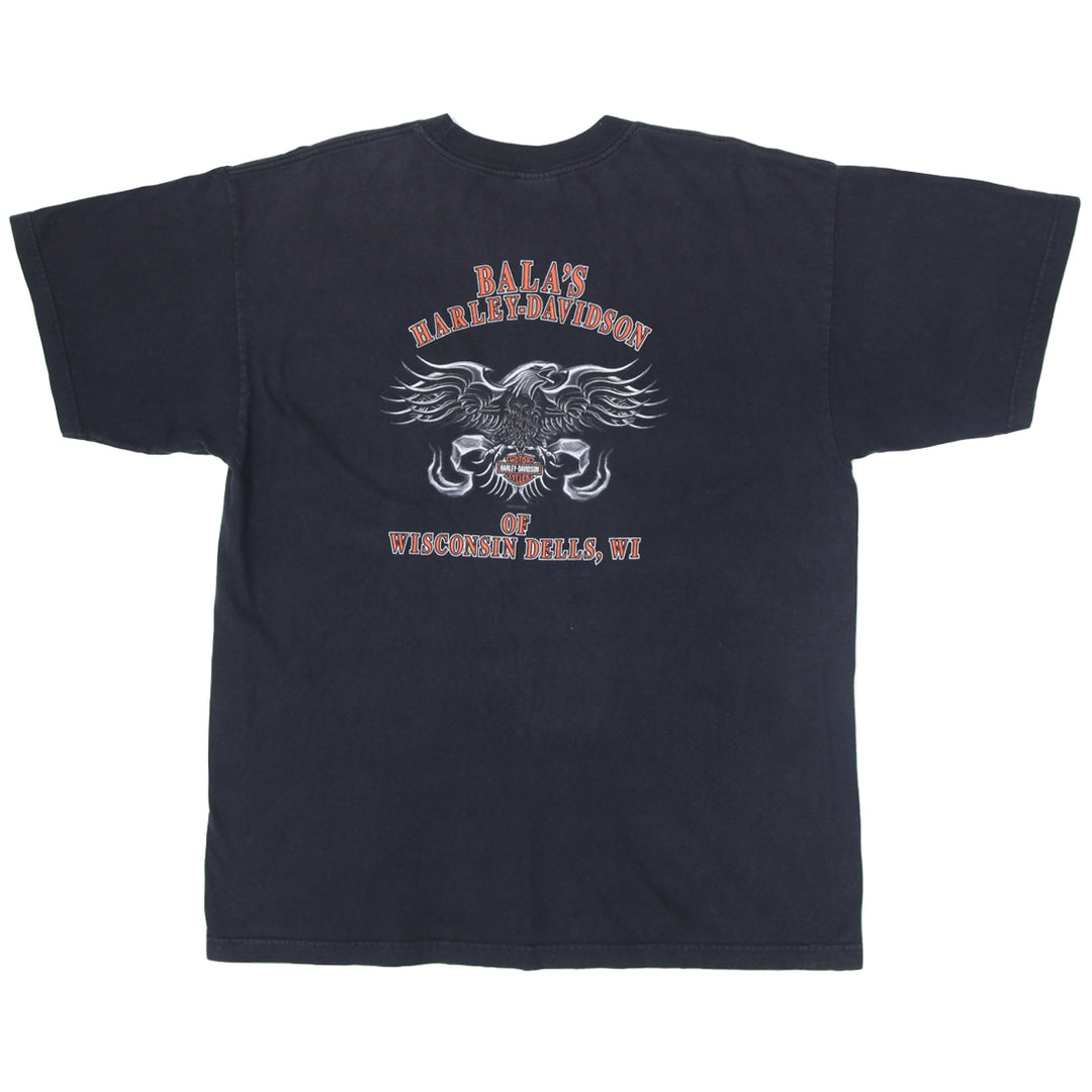 Vintage Harley Davidson Balas of Wisconsin Dells Pocket T-Shirt