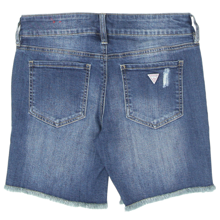 Ladies Guess Ripped Denim Shorts