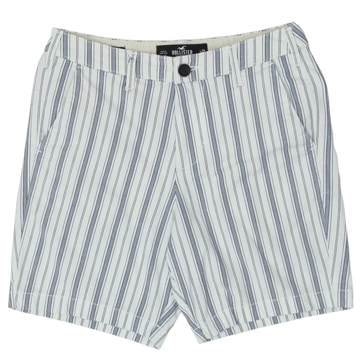 Mens Hollister Beach Prep 7' Chino Stripes Shorts