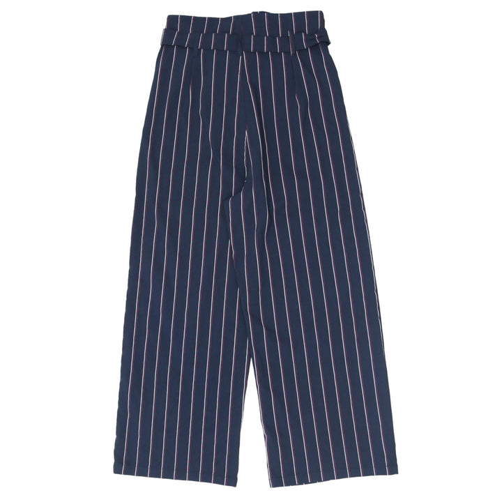Ladies Leith Striped High Waist Paperbag Pants