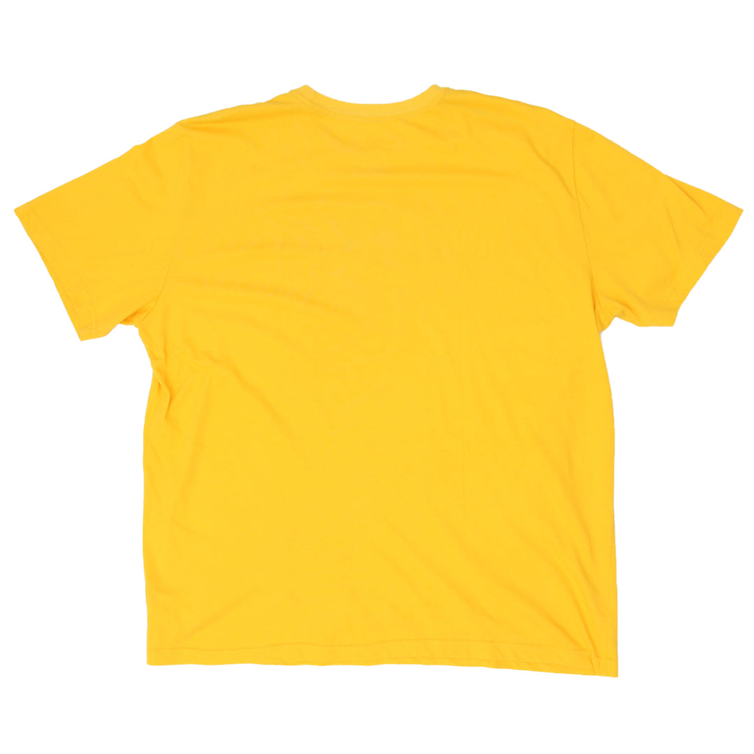 Mens Nike Elite Logo Yellow Short Sleeve T-Shirt