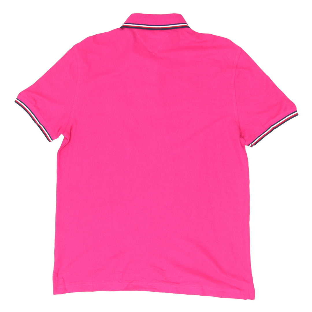 Mens Tommy Hilfiger Pink Collar T-Shirt