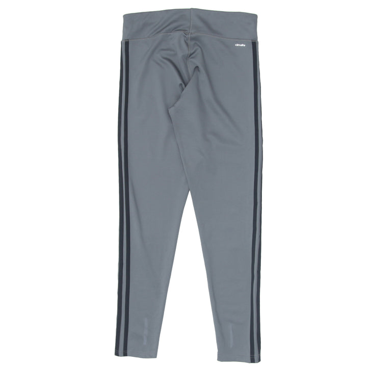 Ladies Adidas Black Stripe Gray Workout Pants