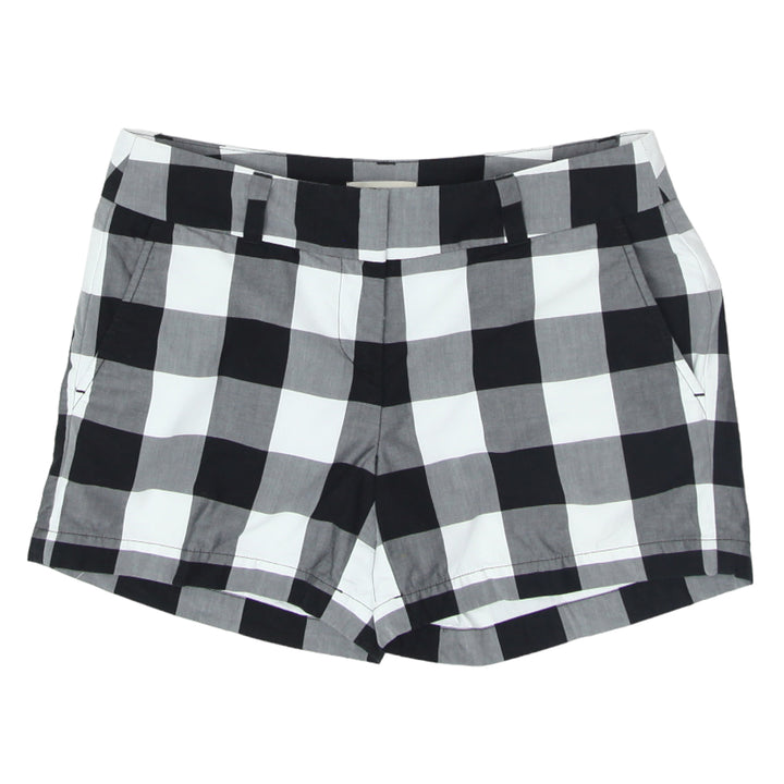 Ladies Loft Black & White Plaid 4' Short