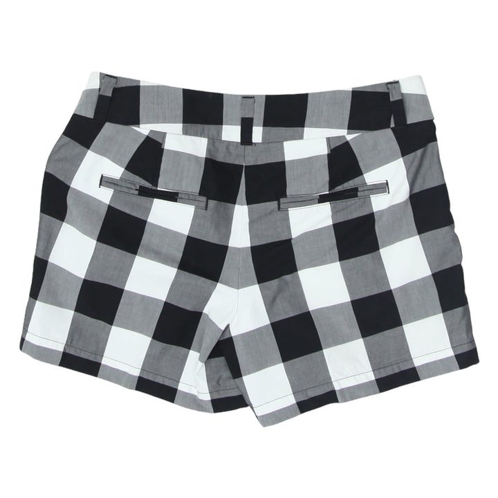 Ladies Loft Black & White Plaid 4' Short