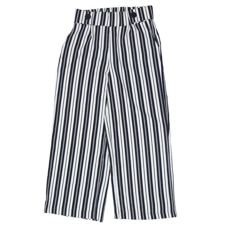 Ladies Striped Ardene Wide Leg Pants