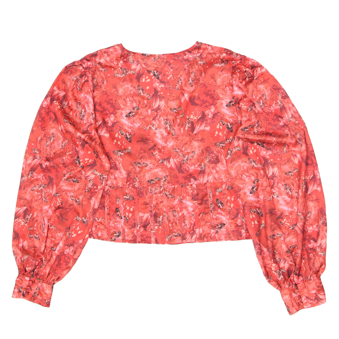 Ladies Guess Floral Long Sleeve Top