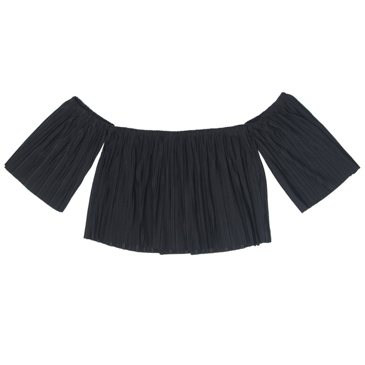 Ladies Guess Off-Shoulder Pleated Crop Top