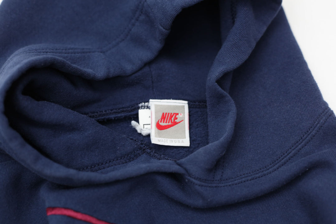 Vintage Embroidered Nike Spell Out Made In USA Pullover Hoodie