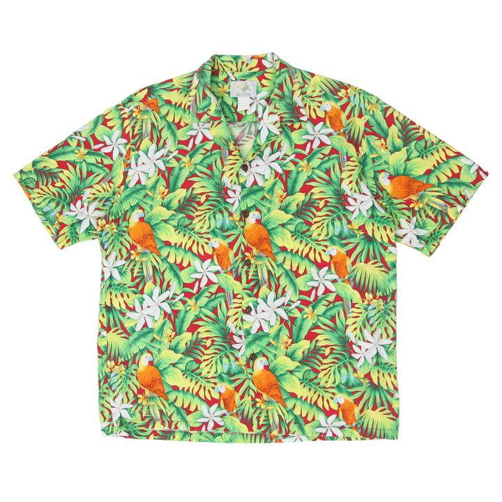 Mens Ho Aloha Printed Short Sleeve Hawaiian Shirt