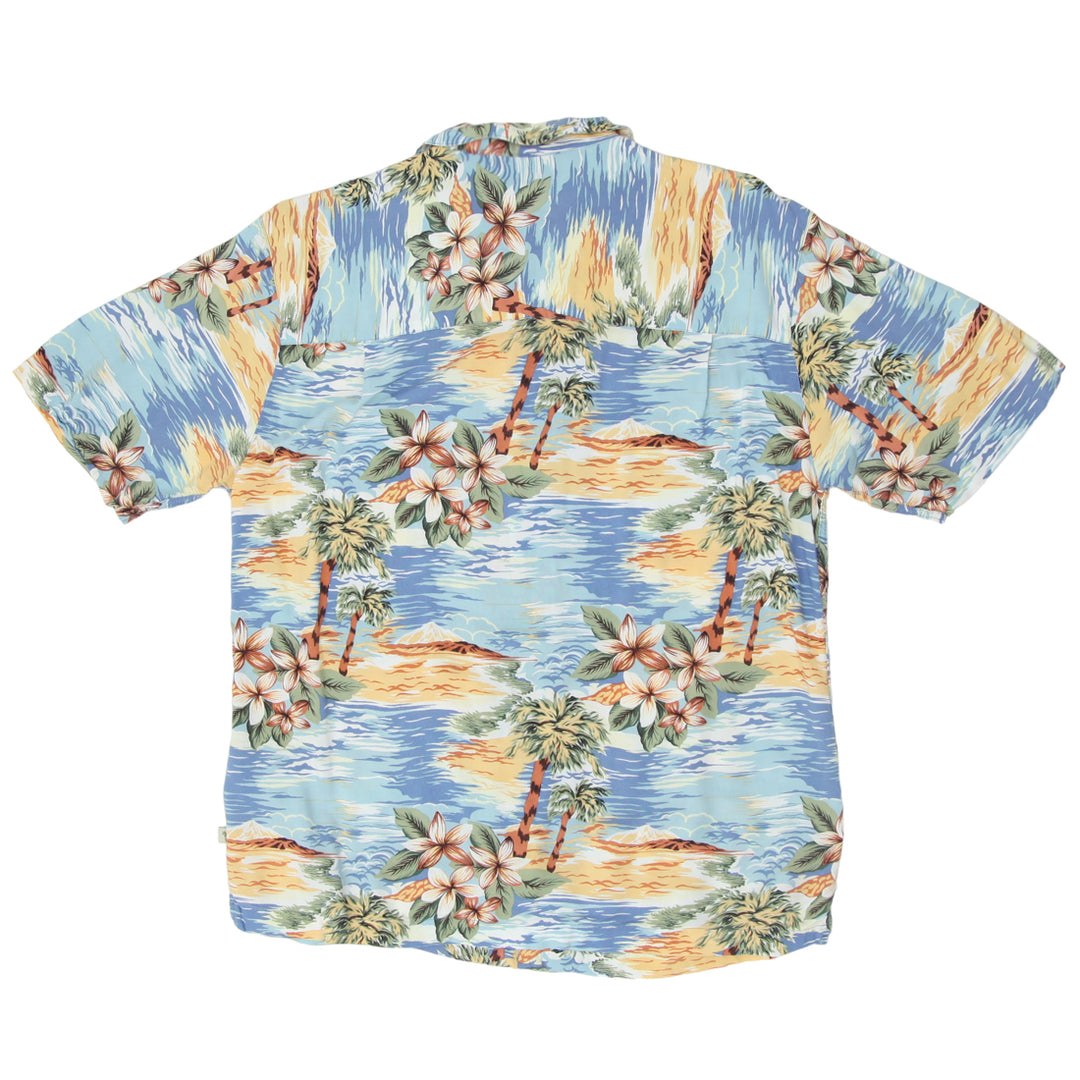 Mens Island Shores Printed Short Sleeve Hawaiian Shirt