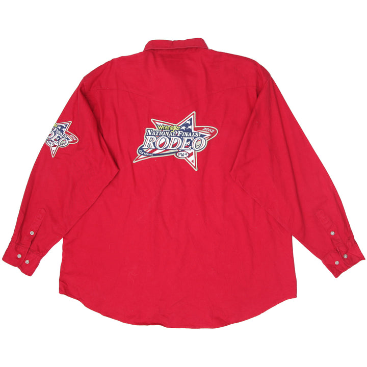 Mens Wrangler National Finals Rodeo Western Long Sleeve Shirts