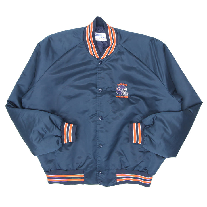 Vintage Chalk Line Chicago Bears Quilted Jacket Made In USA