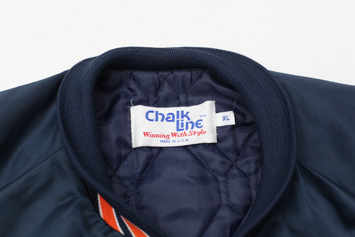 Vintage Chalk Line Chicago Bears Quilted Jacket Made In USA