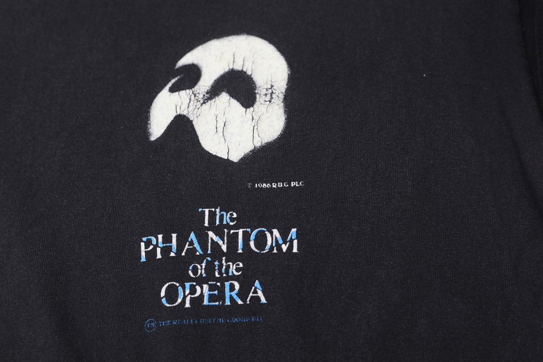 1986 Vintage The Phantom Of The Opera T-Shirt Single Stitch Black Large L