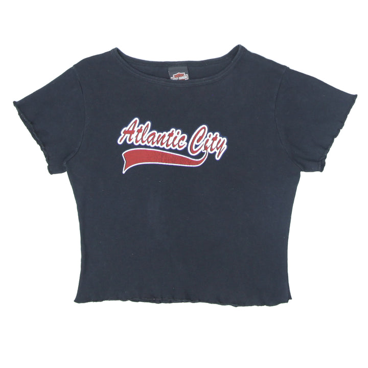 Ladies Y2K Harley-Davidson Atlantic City Crop T-Shirt