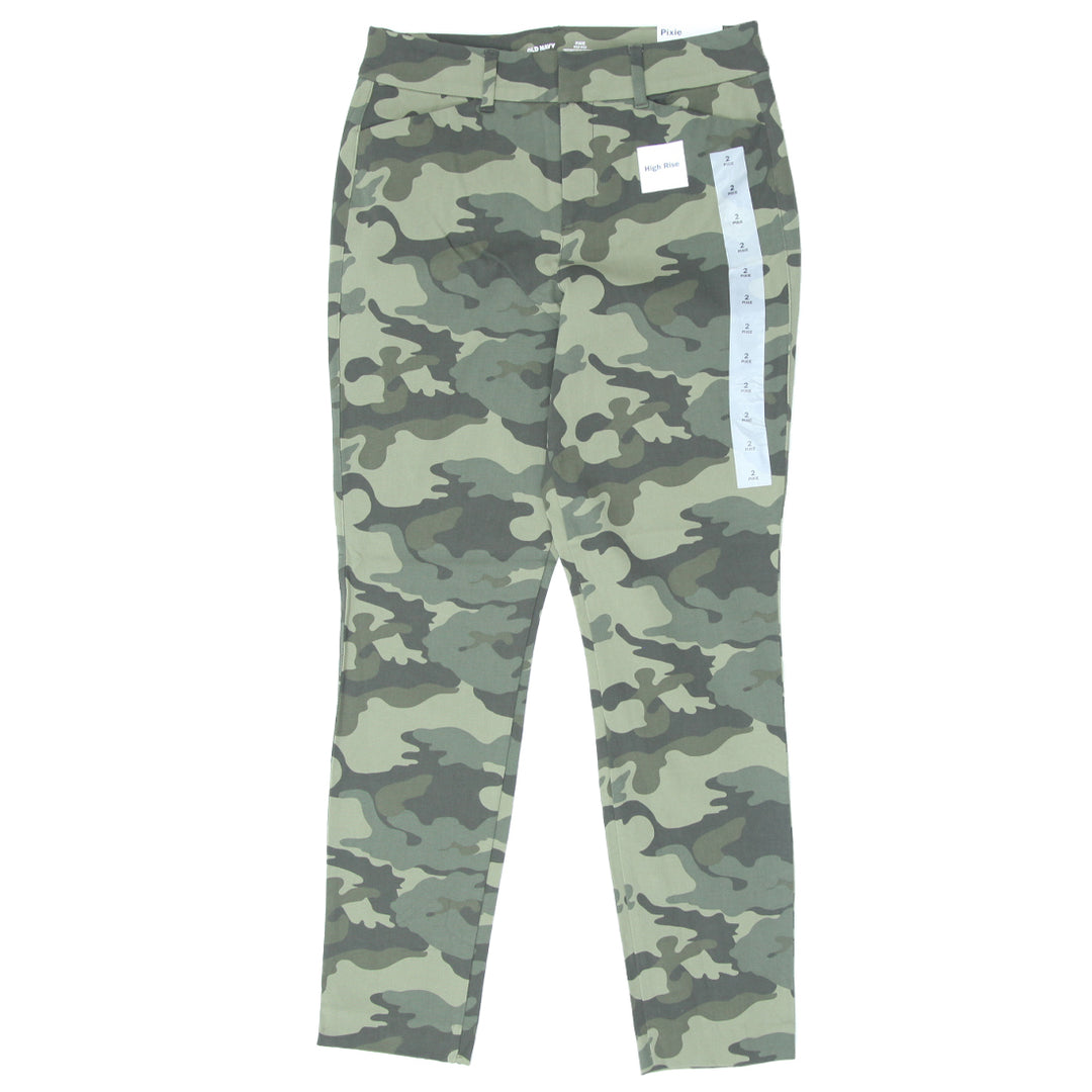 Ladies Old Navy Camo High Rise Pants