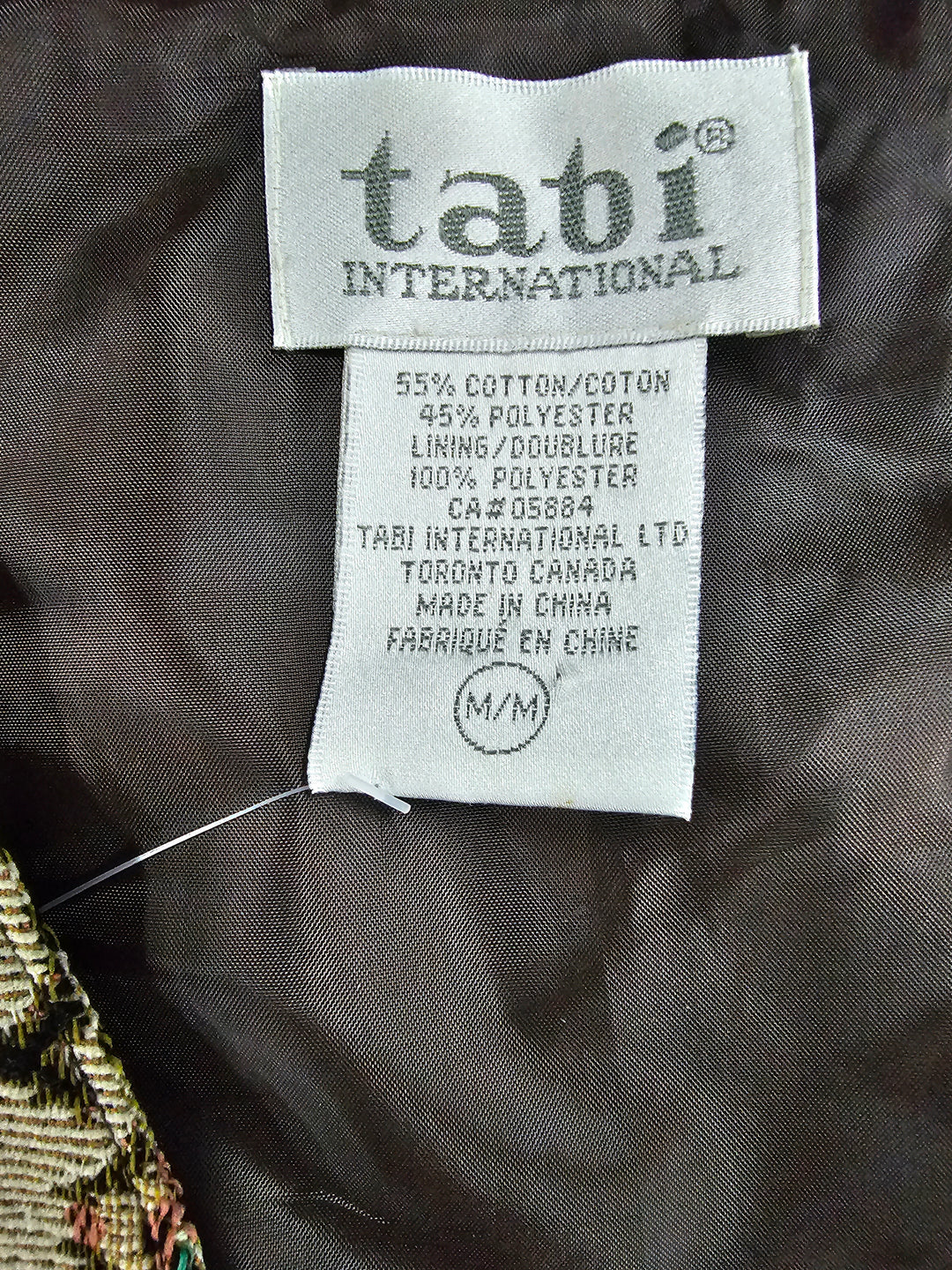 Vintage Tabi International Tapestry Ladies Waistcoat Vest