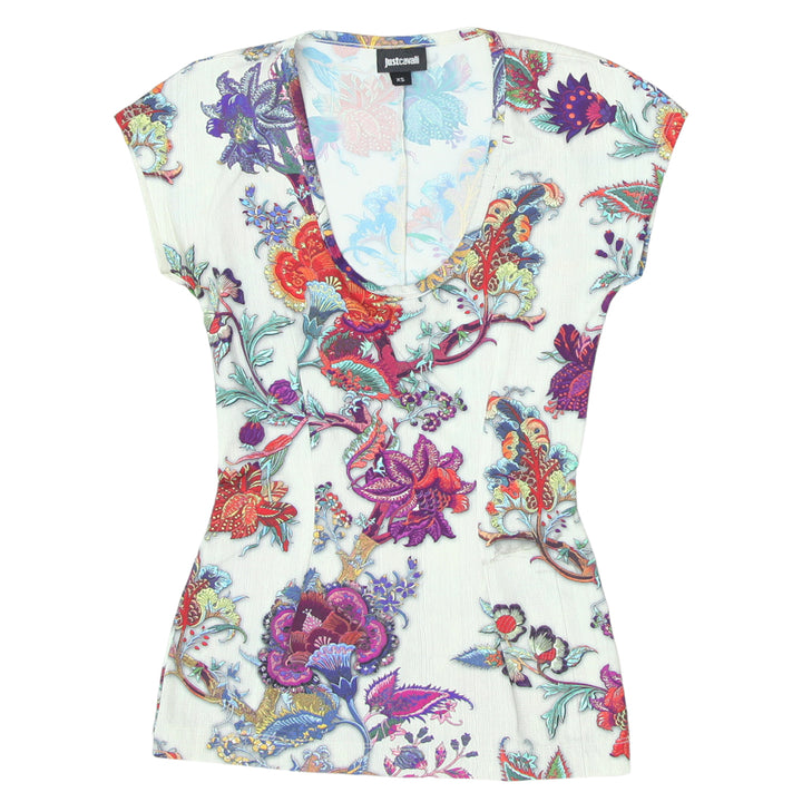 Ladies Y2K Just Cavalli Floral Blouse