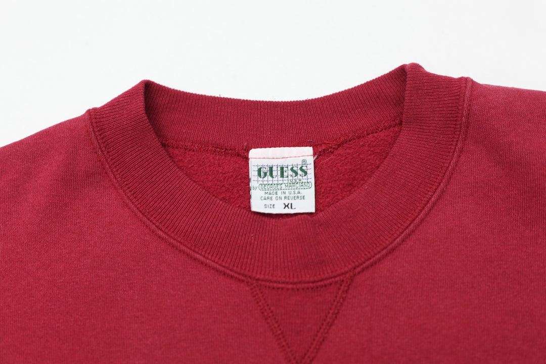 Vintage Guess Jeans Embroidered Crewneck Sweatshirt Made In USA