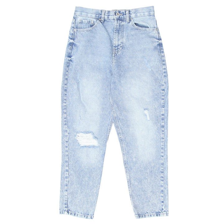 Ladies Ardene Ripped High Waist Mom Jeans