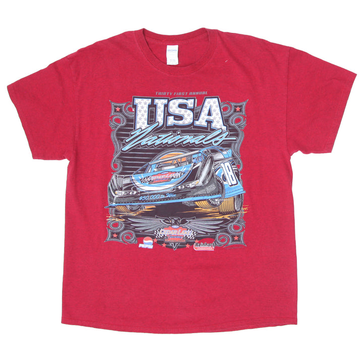 Mens Gildan USA Nationals Cedar Lake Speedway T-Shirt