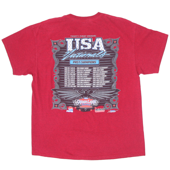 Mens Gildan USA Nationals Cedar Lake Speedway T-Shirt