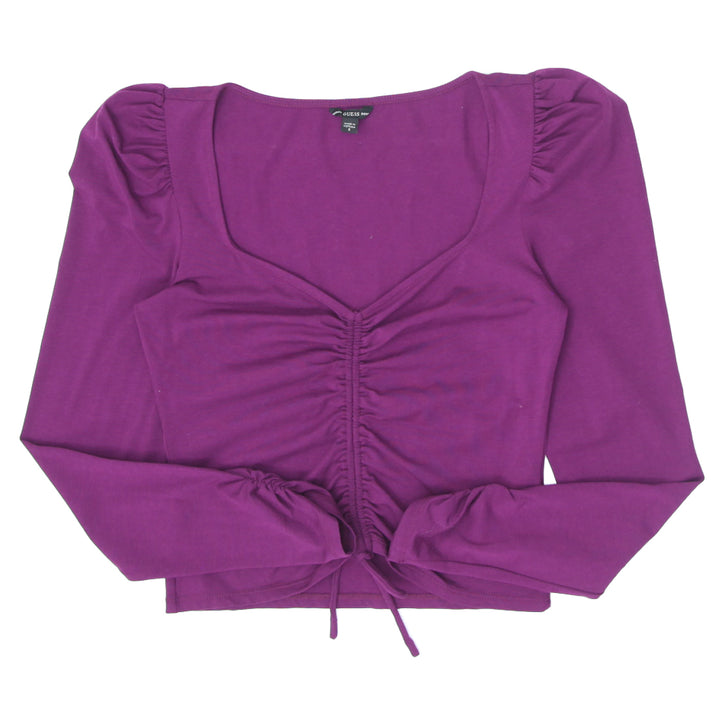 Ladies Guess Drawstring Long Sleeve Top