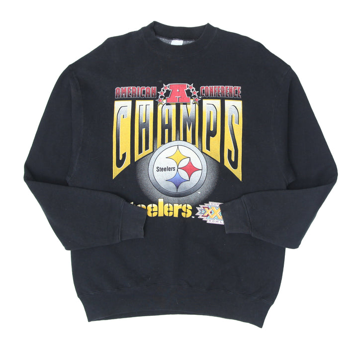 Vintage Salem 1996 NFL Champs Steelers Super Bowl Crewneck Sweatshirt Made In USA