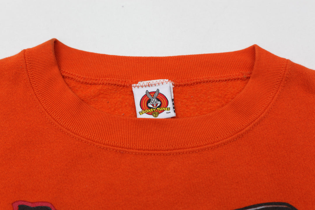 Vintage Looney Tunes Tweety Bird 1997 'No Tricks Just Tweets' Crewneck Sweatshirt Made in USA