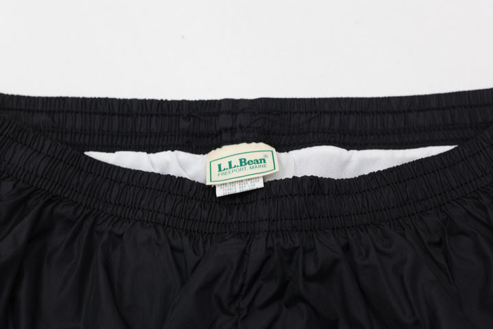 Vintage L.L.Bean Black Nylon Ladies Shorts Made in USA