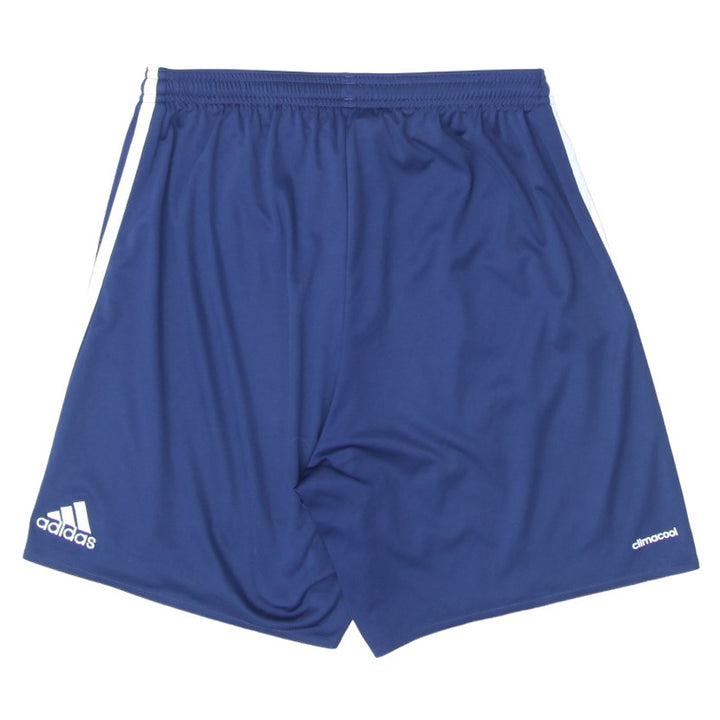 Mens Adidas White Stripes Navy Sports Shorts