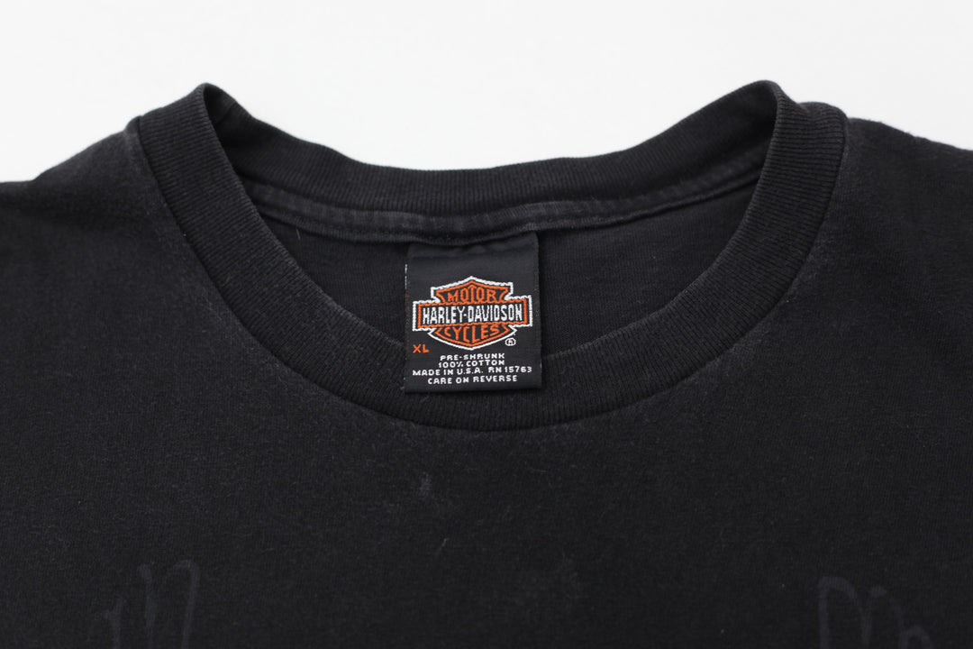 Vintage Harley Davidson Savannah Georgia T-Shirt Made in USA Black XL